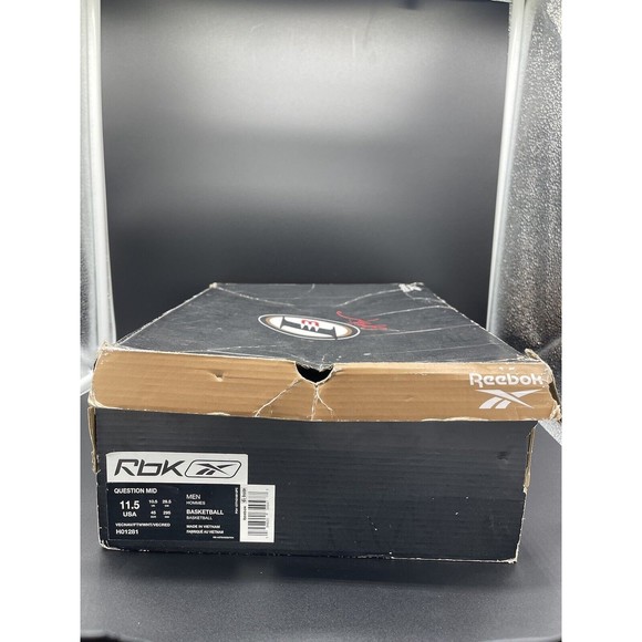 Reebok 2021 Question Mid 'USA' Size 11.5M Worn Once OG Box H01281 - Picture 7 of 7